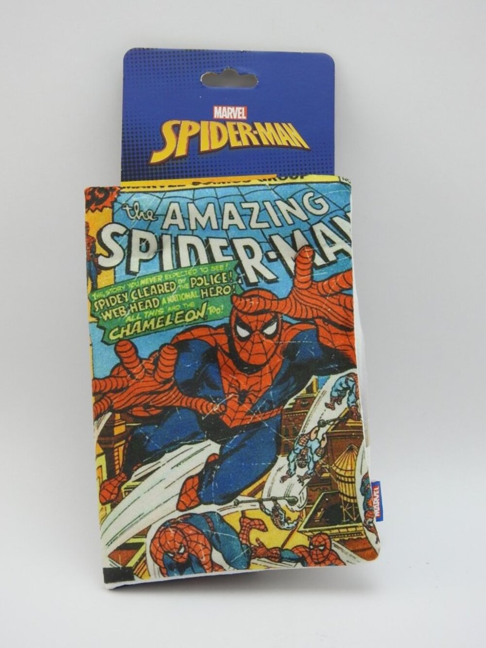 Marvel Amazing Spider Man Comic Book Crinkle Dog Toy Plush NWT